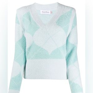 House of Sunny Argyle Convertible Sweater/Sweater-vest - S